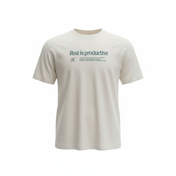 Active After Coffee T Shirt- Rest is Productive-Unisex Comfort Fit Motivational - Picture 1 of 8